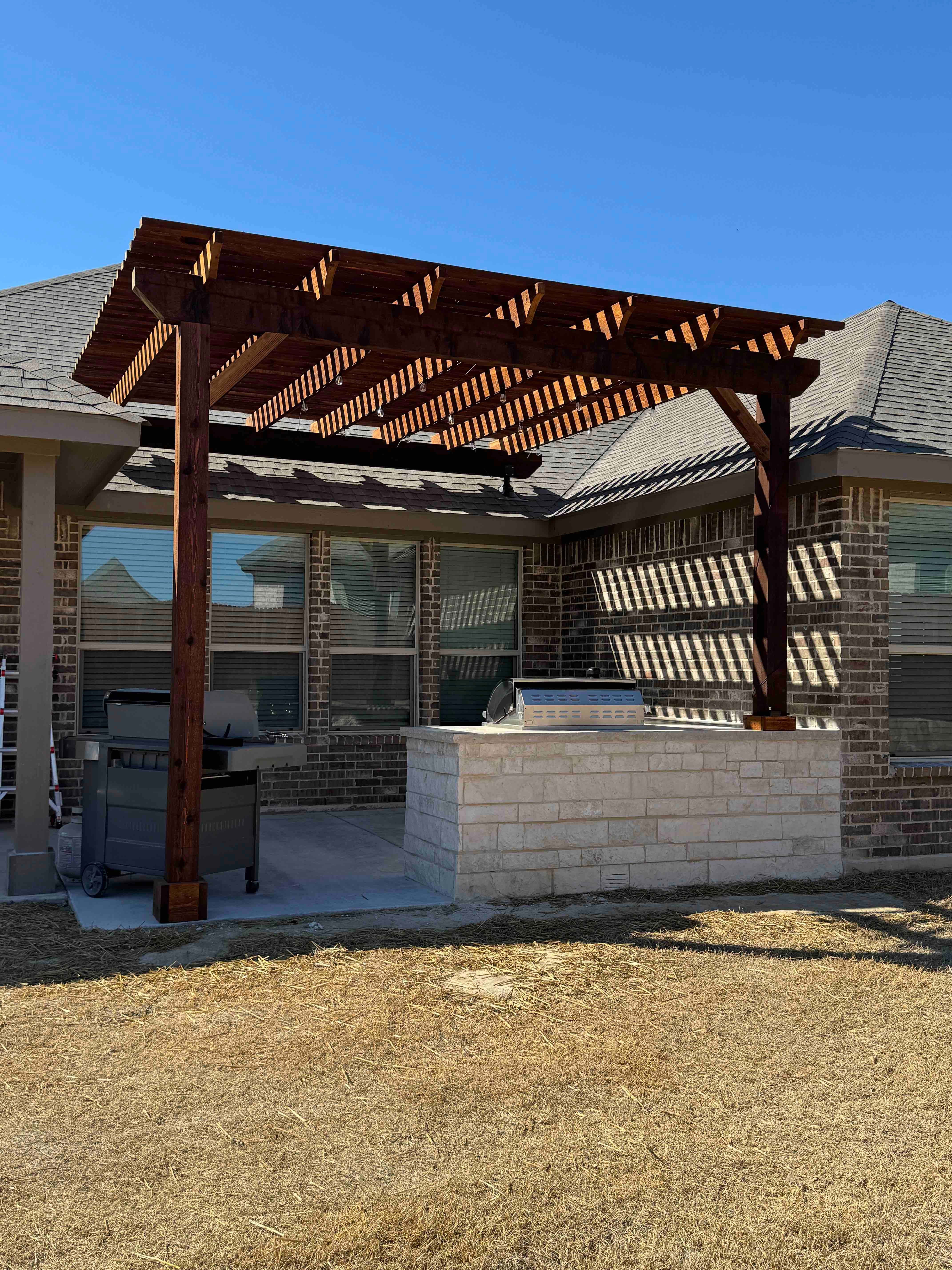 Attached Pergola
